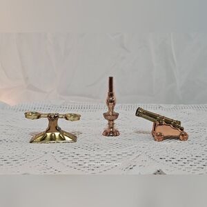Miniature Brass & Copper Decorative Figurines 2 Inches Tall